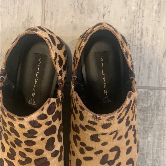 Leopard print ankle booties Steven Madden size 7 - Picture 3 of 4